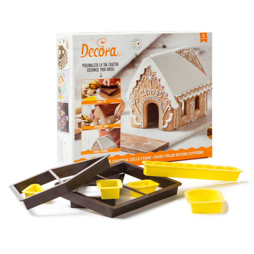 Decora Fairy Tale House Plastic Cookie Cutter Set