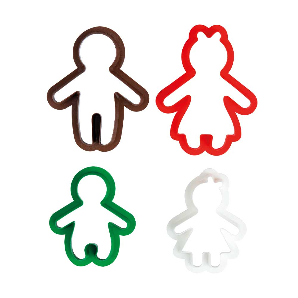 Decora Happy Family Plastic Cookie Cutters