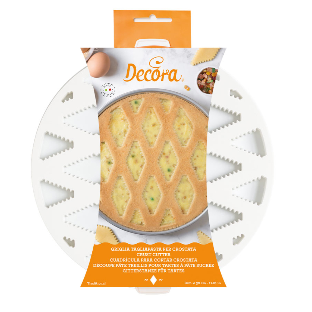 Decora Pie Crust Cutter Grill, 11.8" Diameter