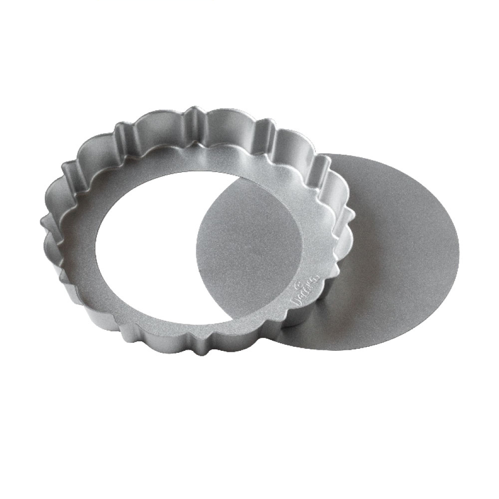 Decora Round Tart Mold with Removable Bottom, 9.8" x 1.2"