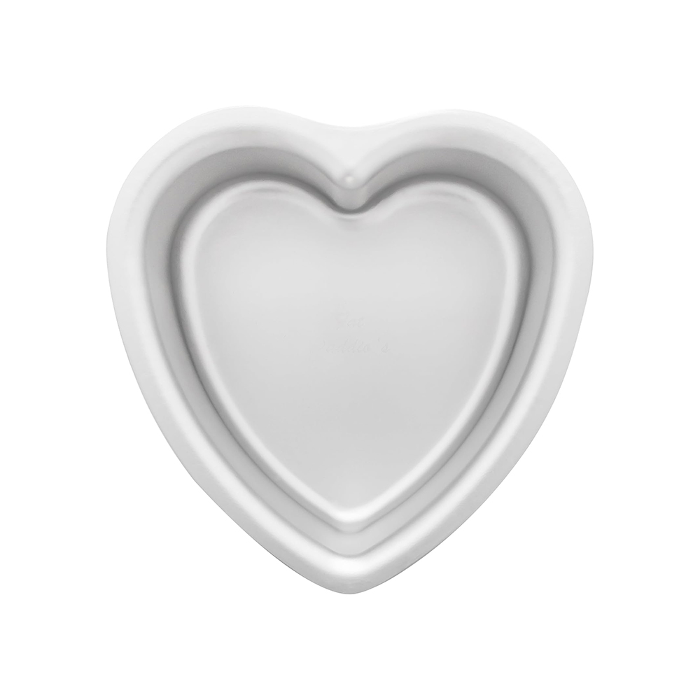 Fat Daddios Anodized Aluminum Heart Cake Pan 6" x 3" Deep