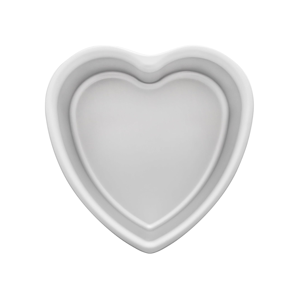 Fat Daddios Anodized Aluminum Heart Cake Pan 8" x 3" Deep 