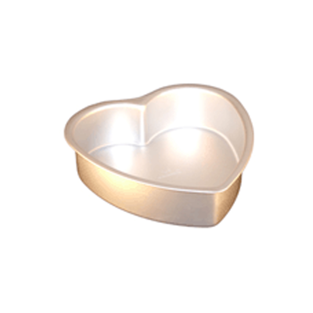 Fat Daddios Anodized Aluminum Heart Cake Pan, 10" x 3" Deep 