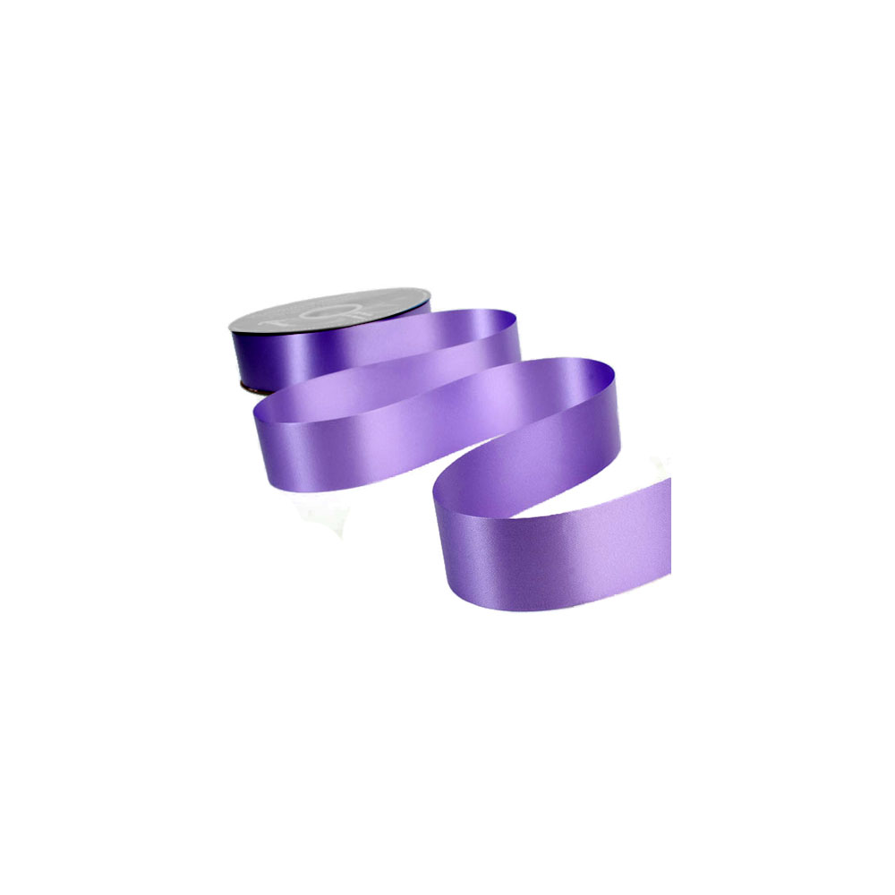 Flora Satin Purple Ribbon, 1-7/16" x 100 Yards