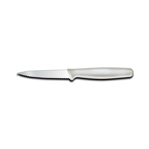 Forschner / Victorinox Wavy Paring Knife, Small w White Nylon Handle, 3.25 in. (42602)