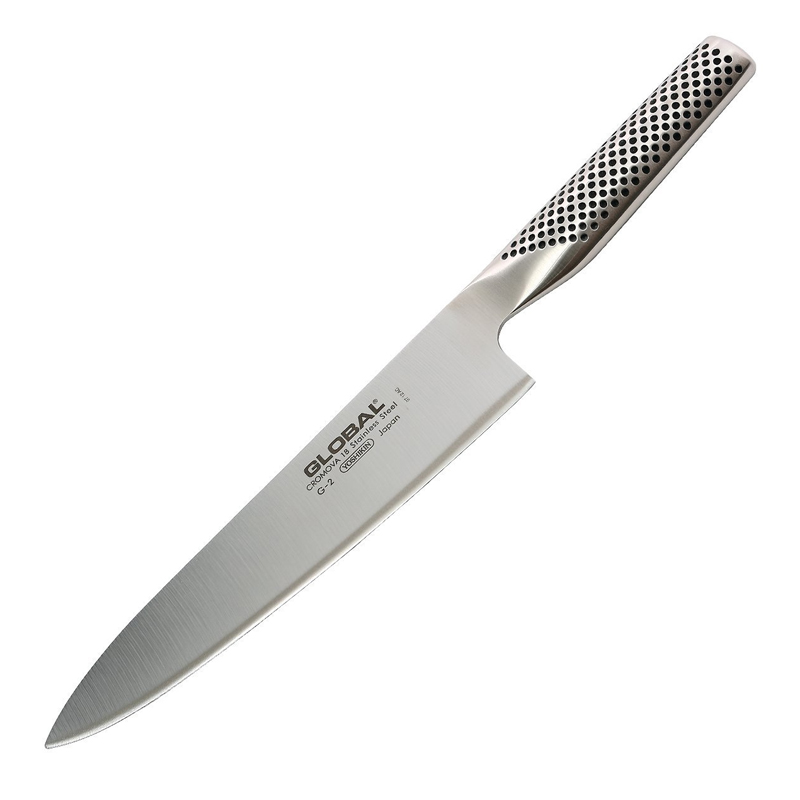 Global Cromova 18 Stainless Steel Chef Knife, 8 inch