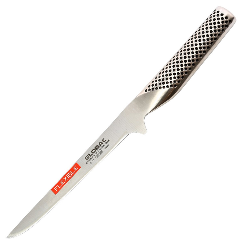 Global Cromova 18 Stainless Steel Flexible Boning Knife, 6 1/4"