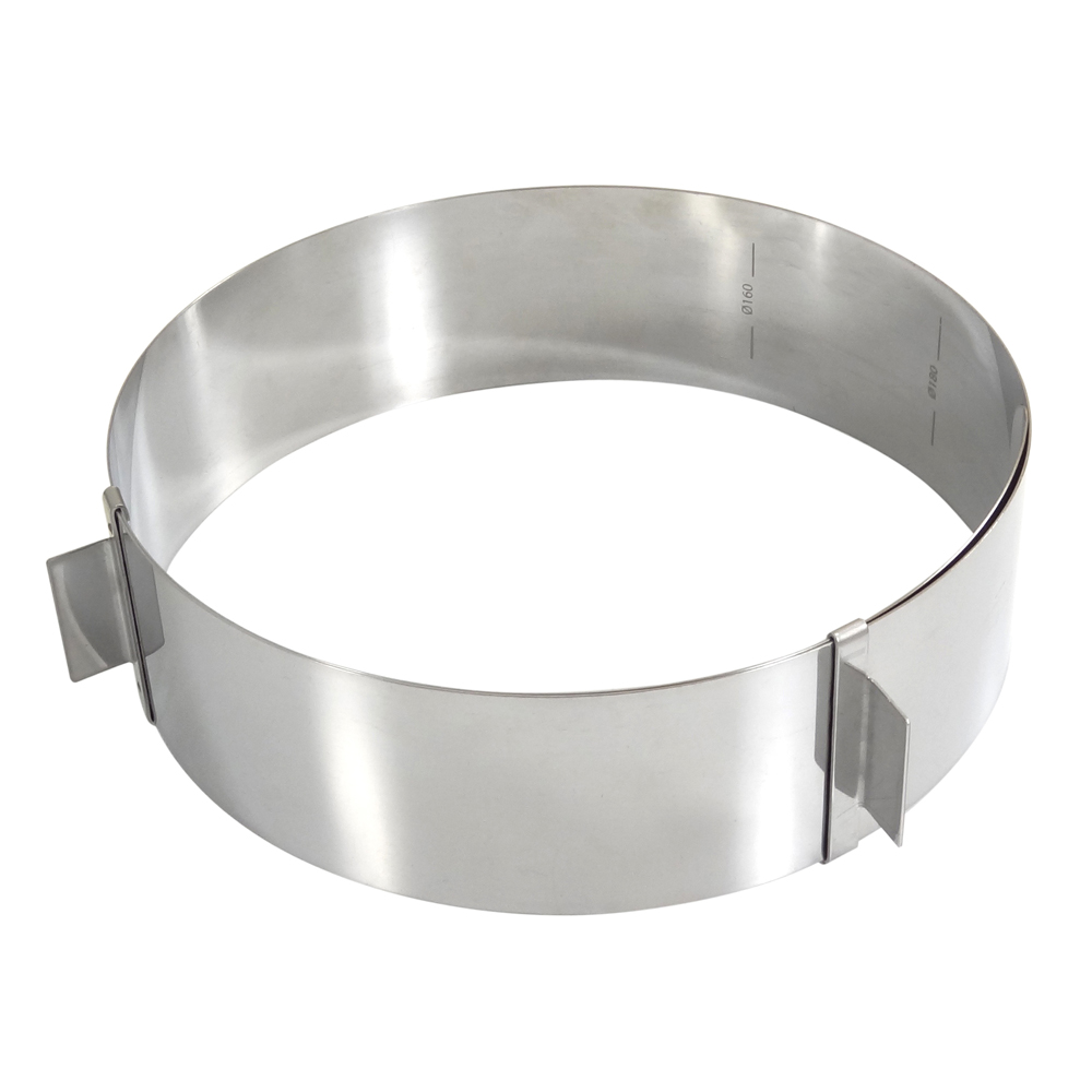 Gobel Stainless Steel Adjustable Cake Ring, 6.3" - 11"