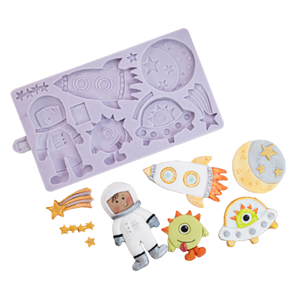 Karen Davies Sugarcraft Outer Space Silicone Mold