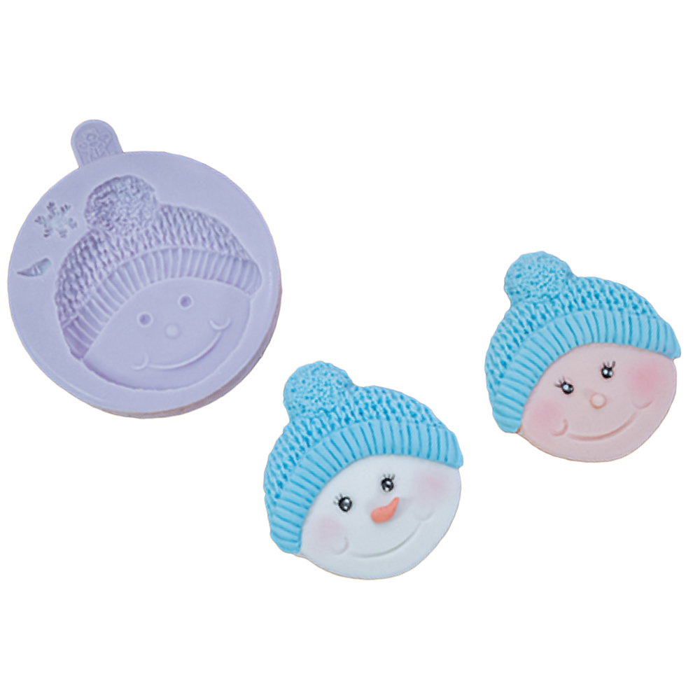 Karen Davies Sugarcraft Snowman Bobble Silicone Mold