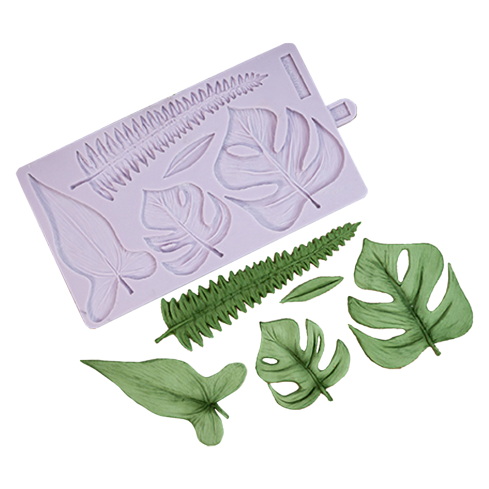 Karen Davies Sugarcraft Tropical Leaves Silicone Mold