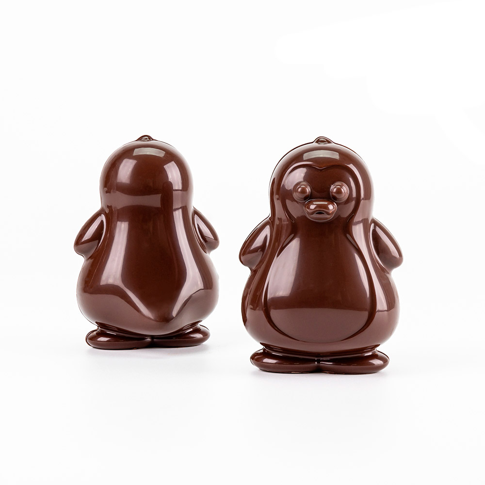 Martellato 3D Penguin Polycarbonate Chocolate Mold, 4 Cavities