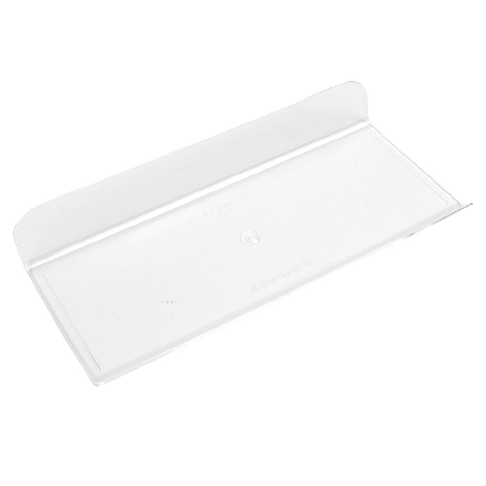 Martellato PL00300 Clear Rectangle Dessert Plate, 2-1/4" x 5-1/2" - Pack of 100