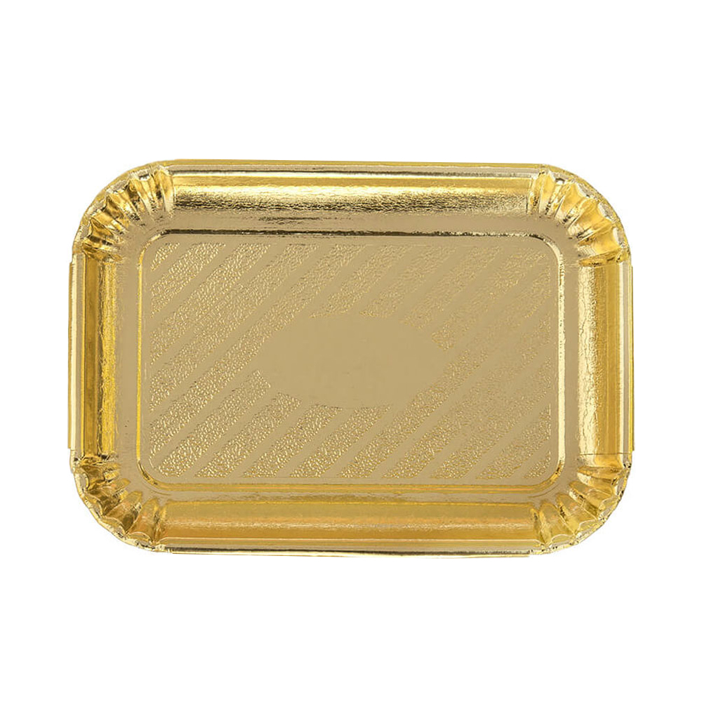 Novacart Gold Pastry & Cake Trays 8" x 11-3/16" - Case Of 200