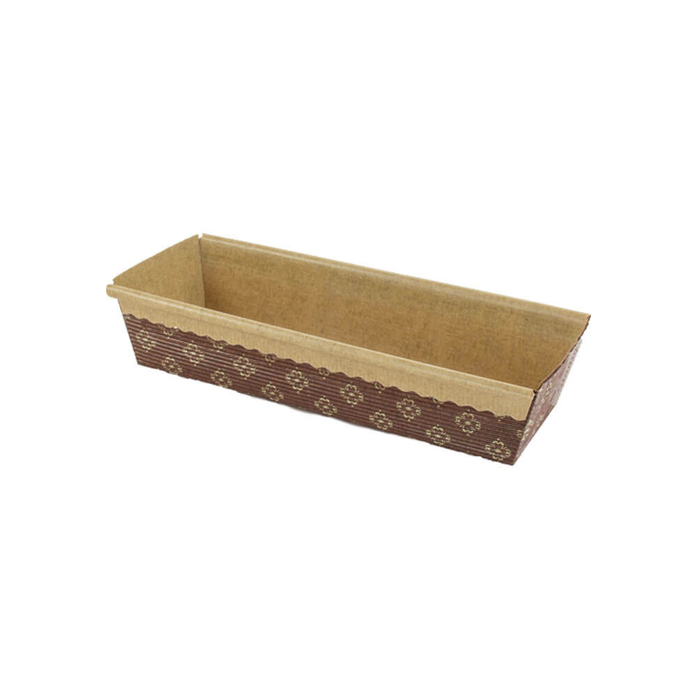 Novacart Paper Disposable Loaf Baking Mold, 8" x 2.5" x 2" - Case of 1000