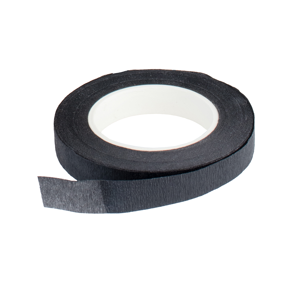 O'Creme Black Floral Tape, Pack of 4