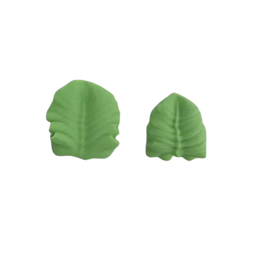 O'Creme Green Royal Icing Leaves, Set of 12