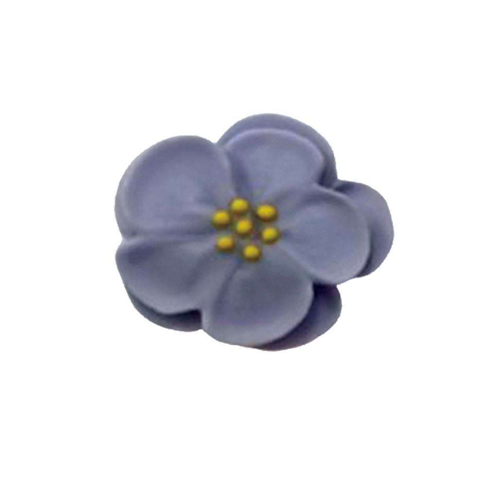 O'Creme Lavender Royal Icing Pansies, Set of 14