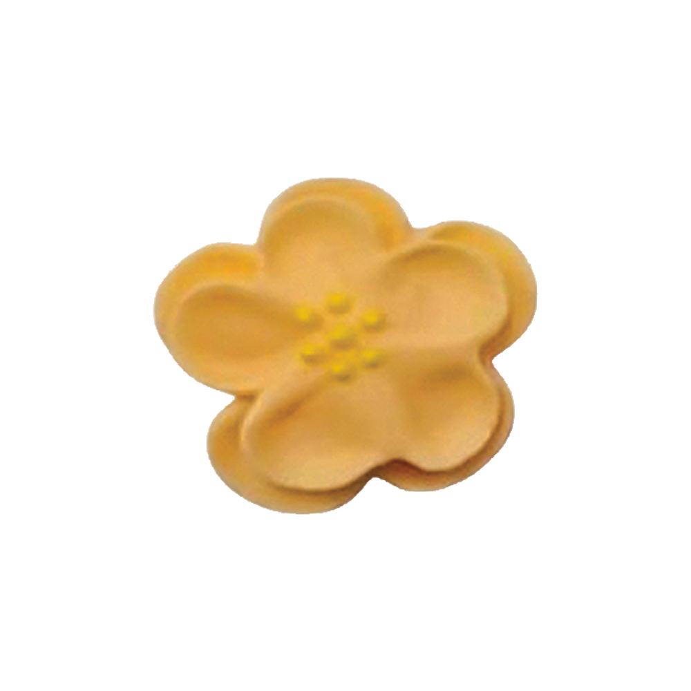 O'Creme Peach Royal Icing Pansies, Set of 14