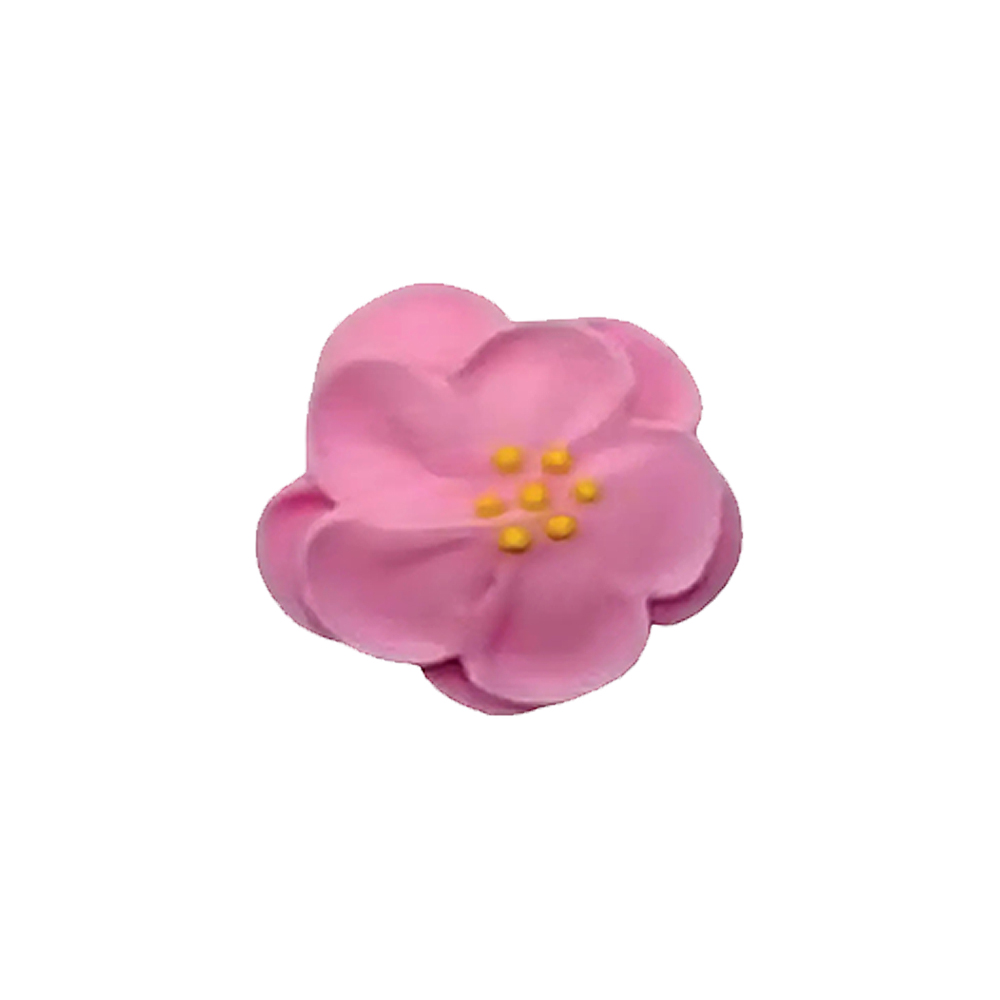 O'Creme Pink Royal Icing Pansies, Set of 14