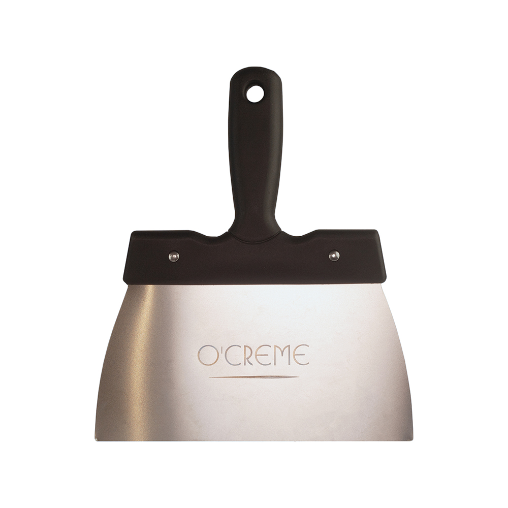 O'Creme Stainless Steel Chocolate Scraper, 8.7" x 4.0"