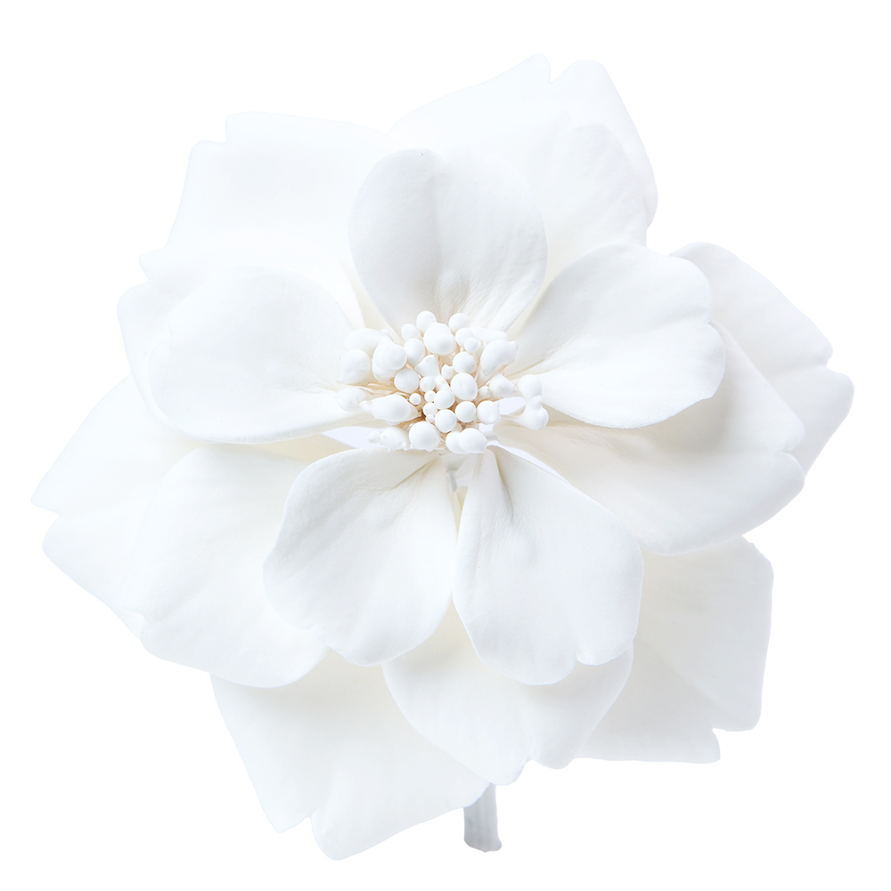 O'Creme White Full Bloom Petal Rose Gumpaste Flowers, Set of 3