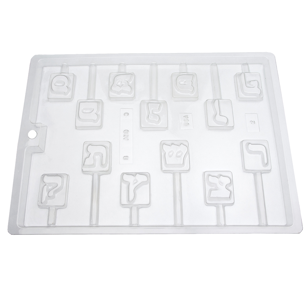 Plastic Lollipop Chocolate Mold, Mem to Tuf