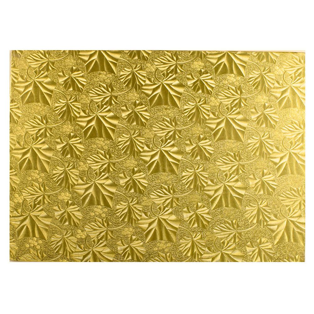 Rectangular Gold Foil Cake Board 13 34 X 18 34 X 14 Thick Pack Of