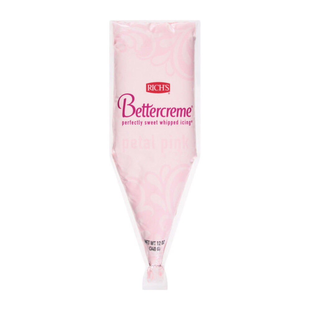 Rich's Bettercreme Petal Pink Icing, 12 oz. - Pack of 3