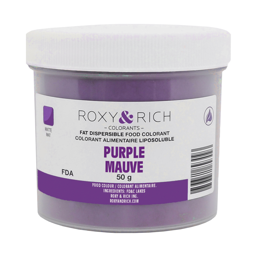 Roxy & Rich Purple Fat Dispersible Powder Food Color, 50 gr.