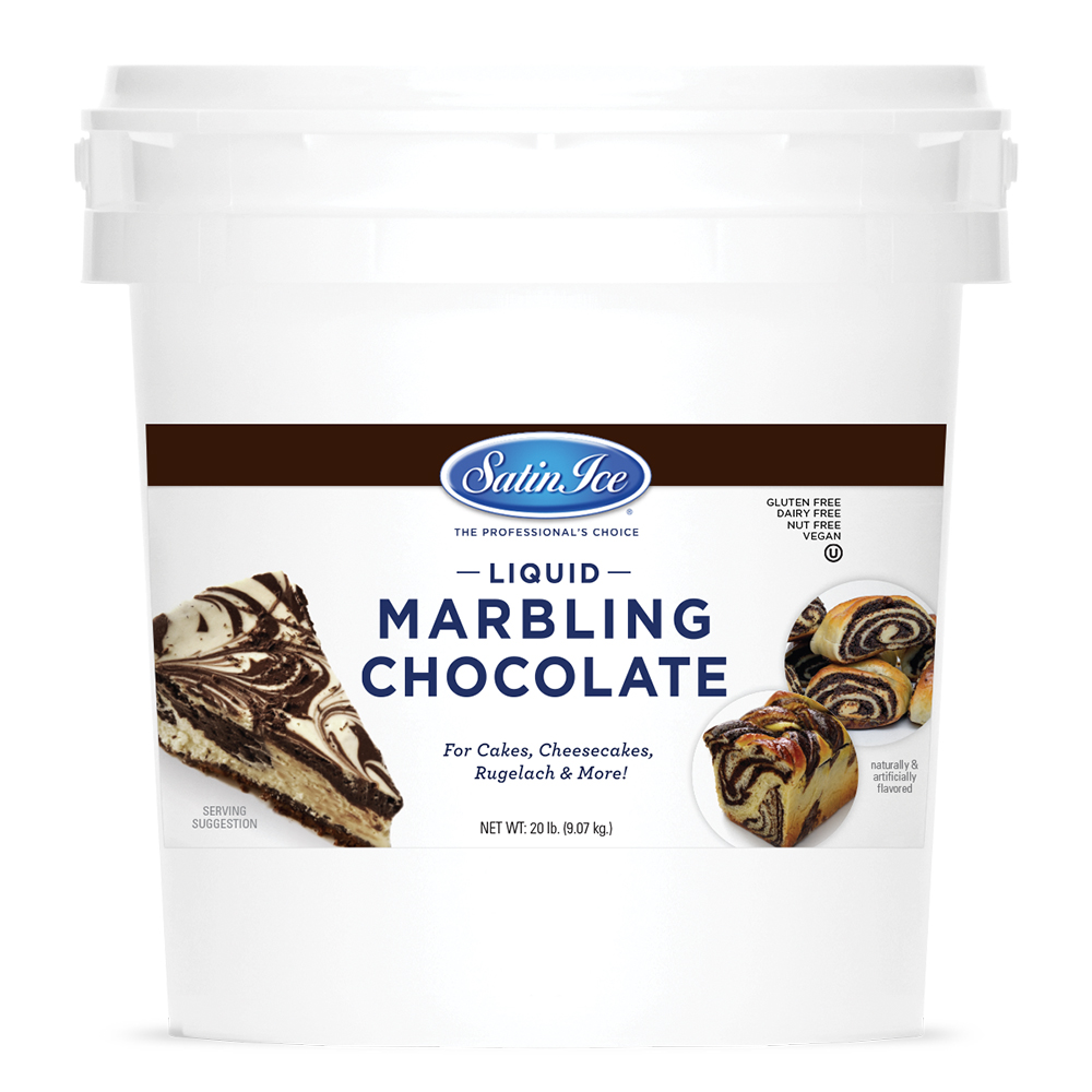 Satin Ice Liquid Marbling Chocolate, 20 lbs.