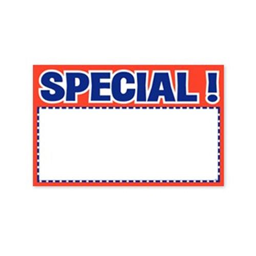 SPECIAL! Sign Card, 100Pk Restaurant / Store Signs - BakeDeco.Com
