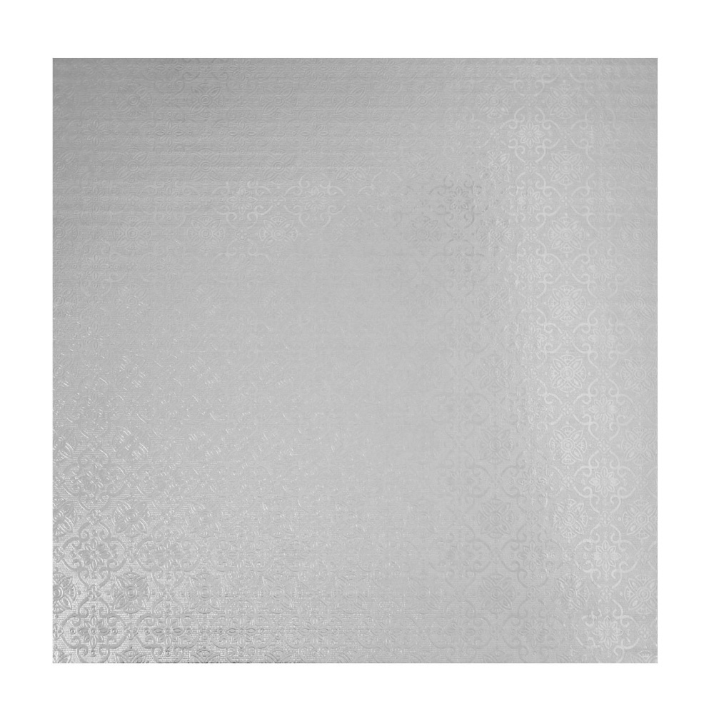 O'Creme Square Silver Cake Drum Board, 14 x 1/4" Thick, Pack of 10