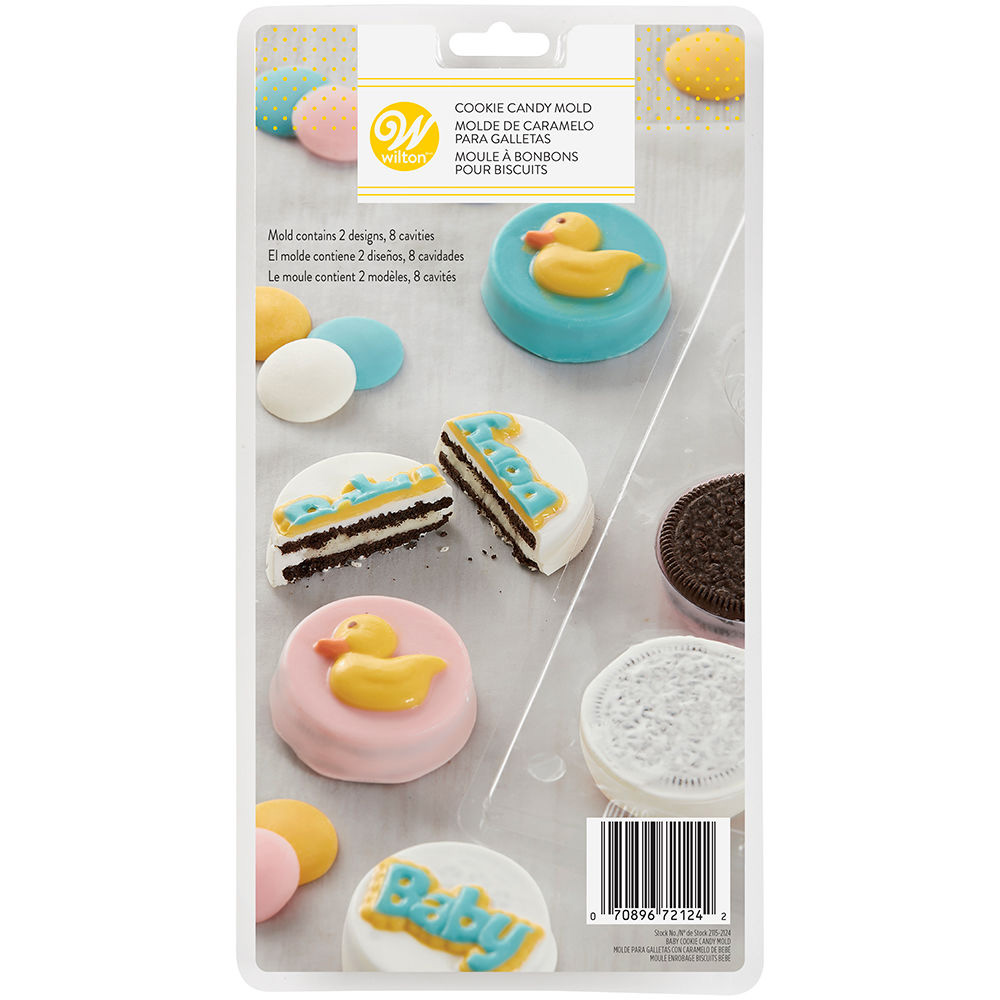 Wilton Baby Oreo Cookie Candy Mold Flexible Plastic Chocolate Molds ...