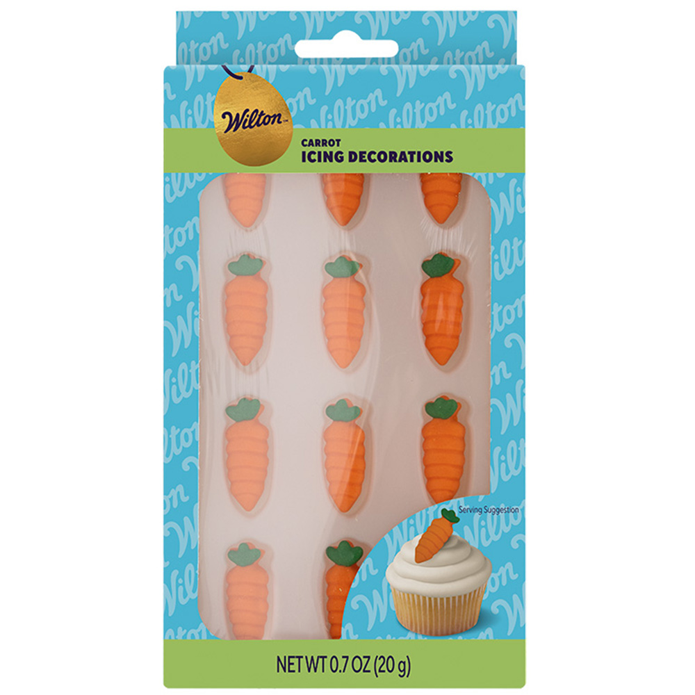 Wilton Carrot Icing Decorations, Set of 12