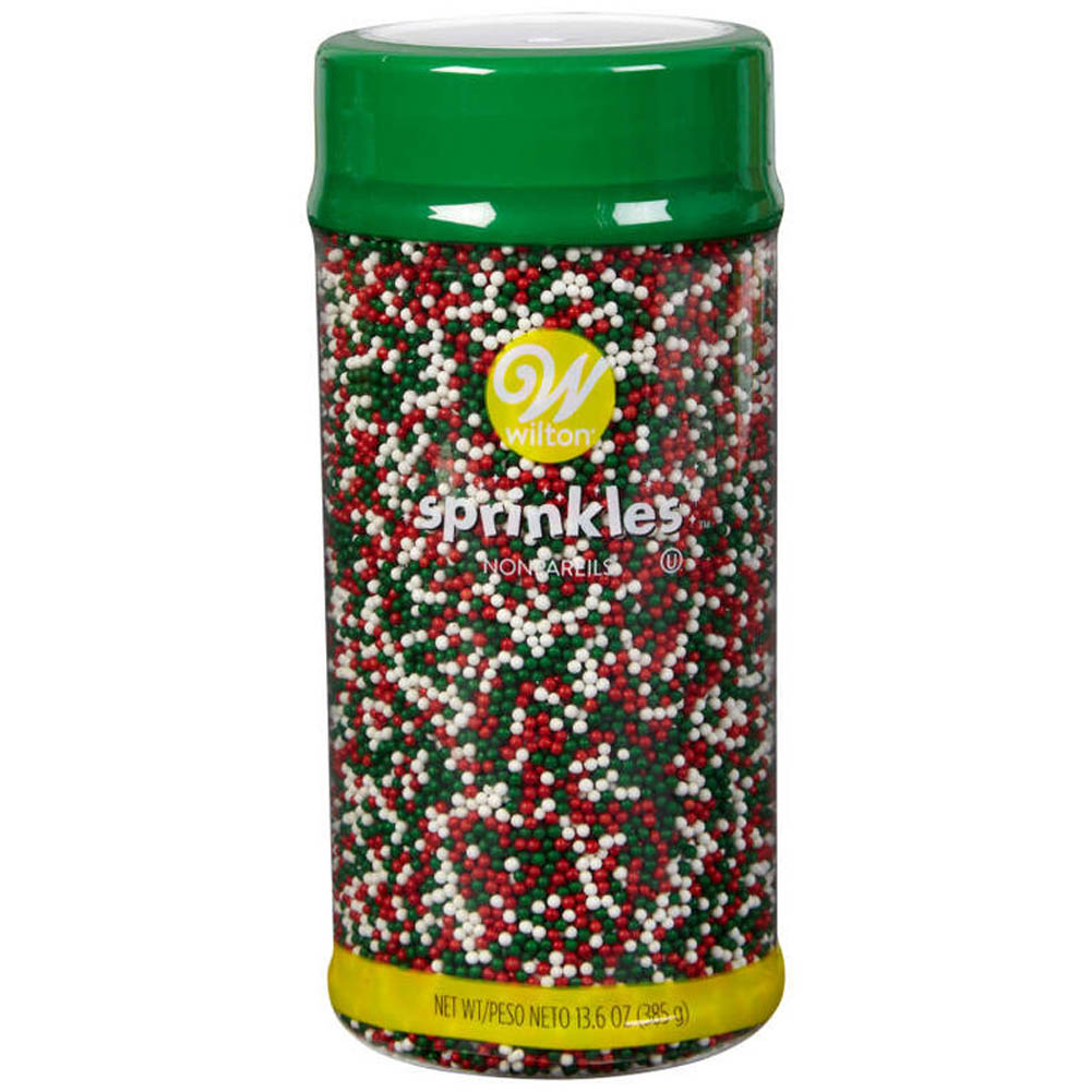 Wilton Christmas Nonpareil Sprinkles, 13.6 oz.