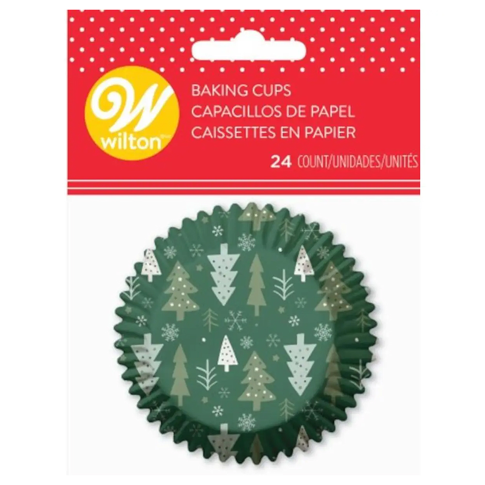 Wilton Christmas Trees Standard Baking Cups, Pack of 24