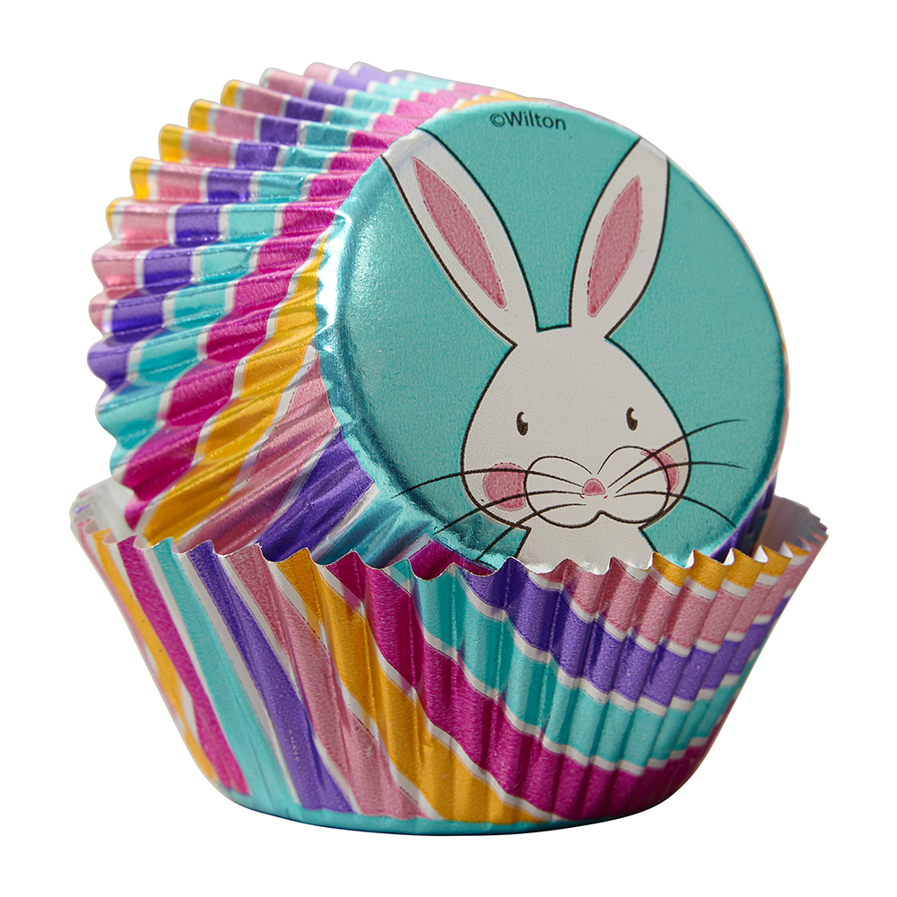 Wilton Purple Bunny Foil Easter Cupcake Liners, 24-Count