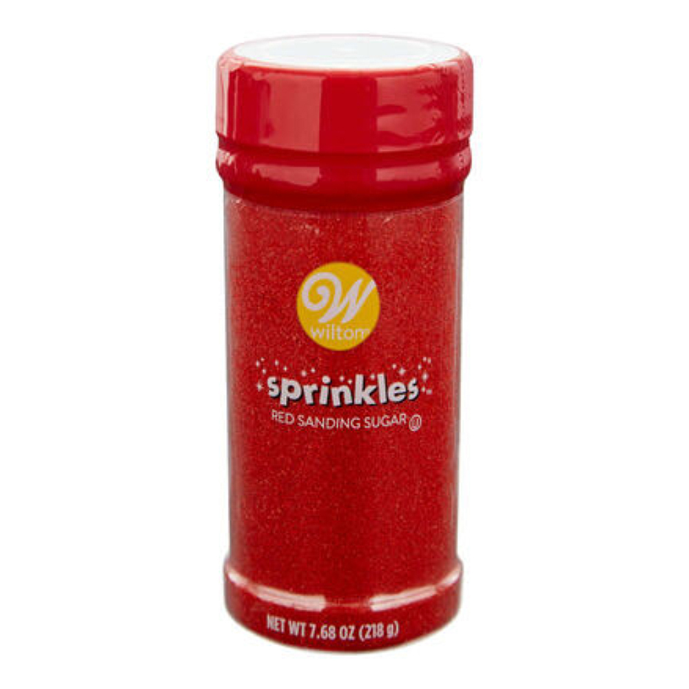 Wilton Red Sanding Sugar, 7.68 oz.