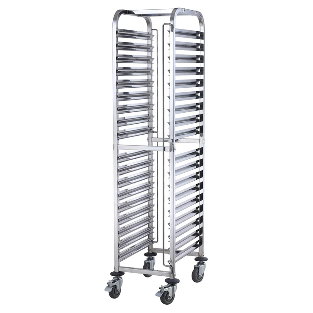 Winco 36 Tier End Load Food Pan Rack with Brakes