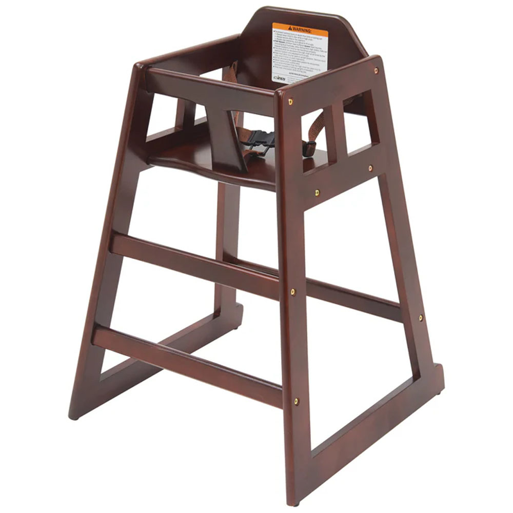 Winco Assembled Mahogany High Chair