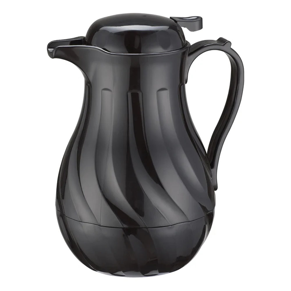 Winco Beverage Server Insulated, Black, 42 Oz.