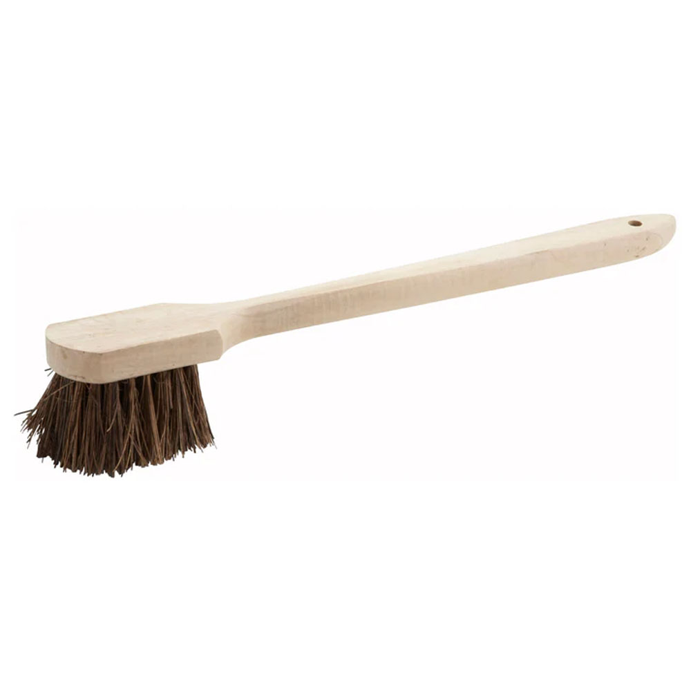 Winco BRP-20 Pot Brush, Wooden Handle, 20"