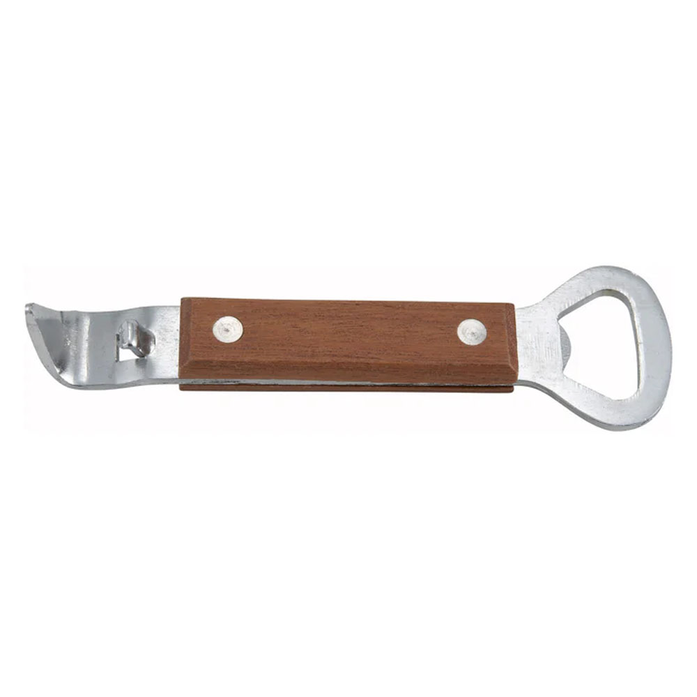 Winco Can/Bottle Opener, Wooden Handle