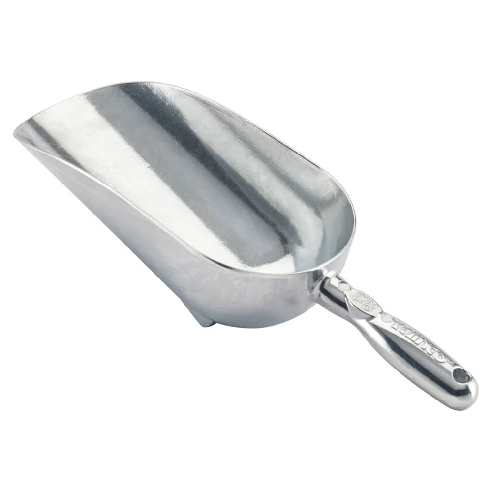 Winco Cast Aluminum Flour Scoop, 12 Ounce