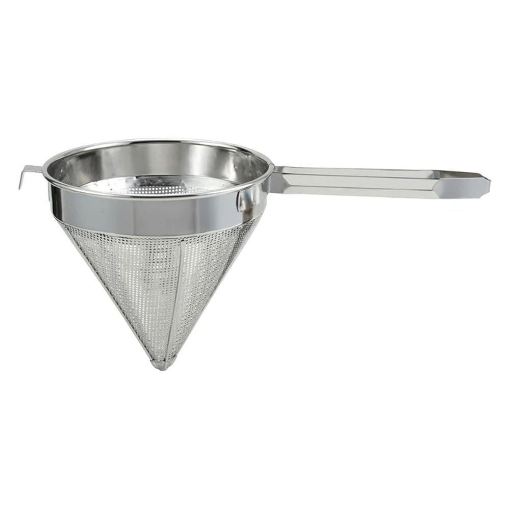 Winco China Cap Strainer Stainless Steel, Coarse Mesh - 9"