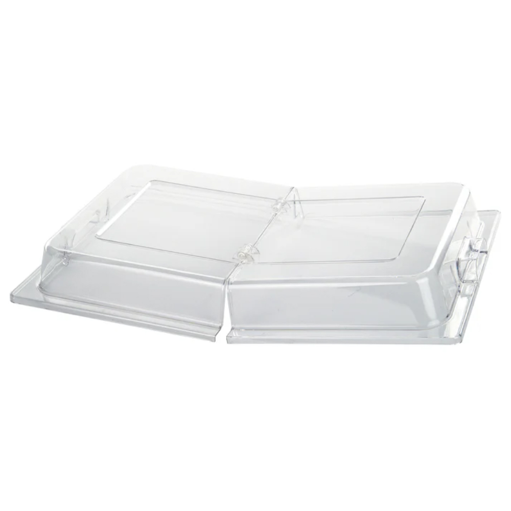 Winco Full Size Hinged Polycarbonate Dome Cover 