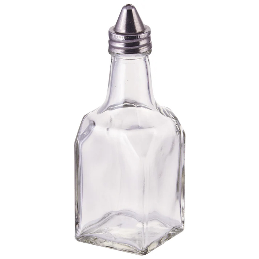 Winco G-104 Oil & Vinegar Cruet, 6 Oz. (Rack sold separately)