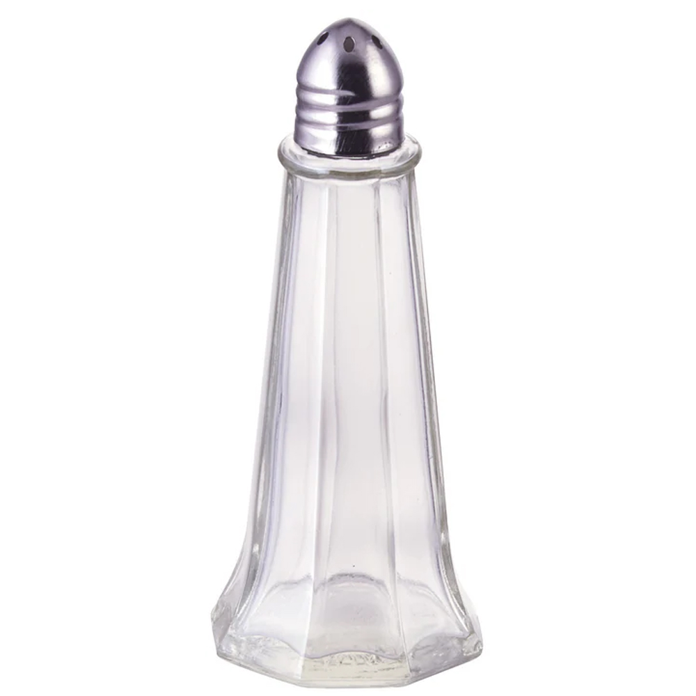 Winco G110 Salt Shaker, Tower, Chrome Plated Metal Top, 1 Oz.