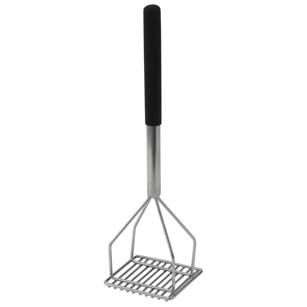 Winco Potato Masher with Plastic Handle, 4-1/2" Square